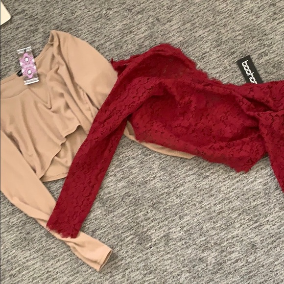 New boohoo cropped long sleeves bundle - Picture 1 of 3